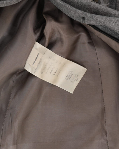 Burberry London Grey Belted Overcoat - XS