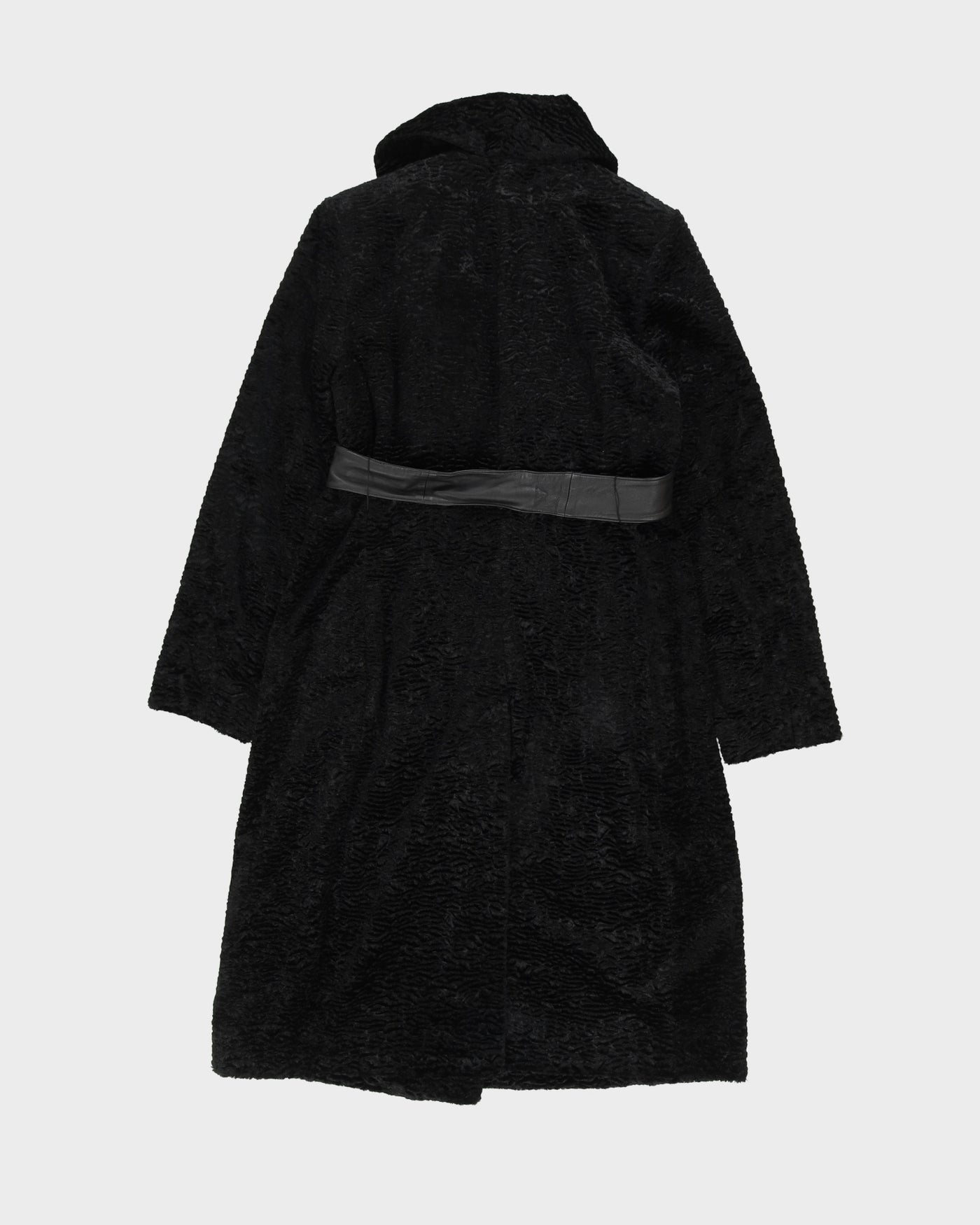 Calvin Klein Black Faux Fur Coat - S