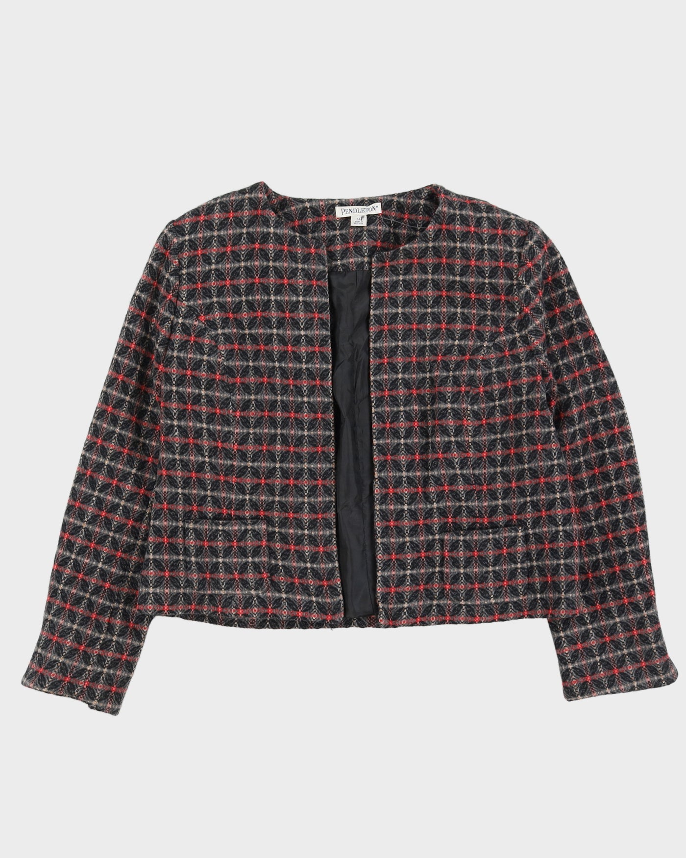 Pendleton Pink And Grey Blazer Jacket - M