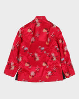 Reversible Black And Pink Brocade Cheongsam Jacket - S