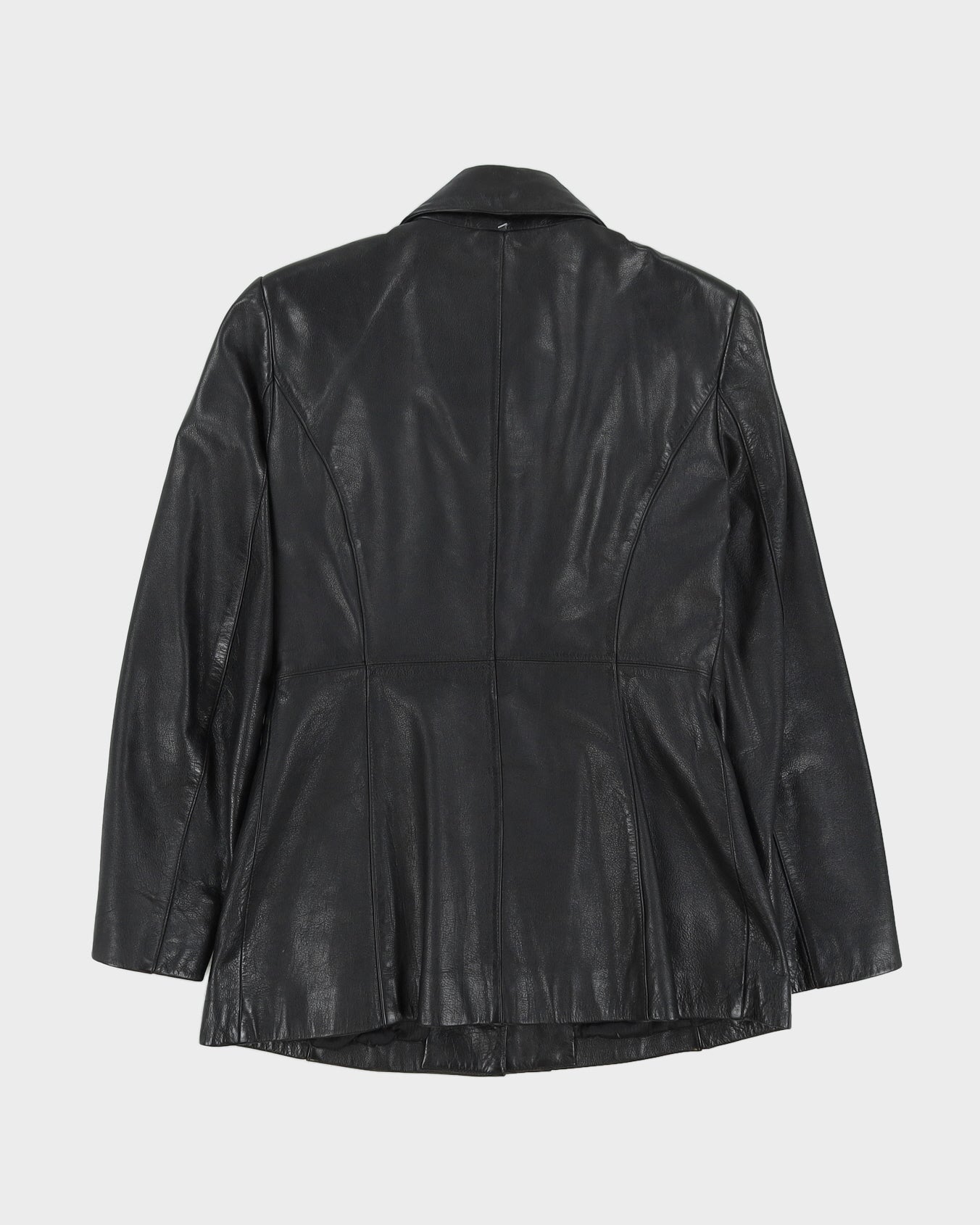 Danier Black Leather Jacket - M
