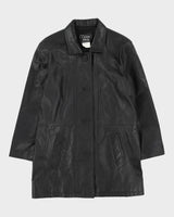 Ocean West Black Leather Jacket - L
