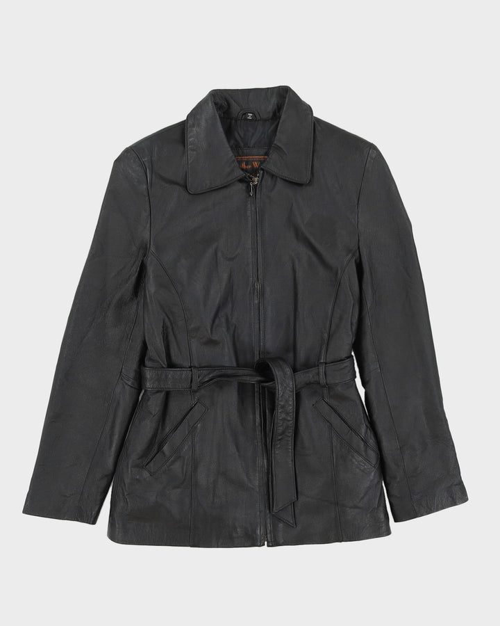 Leather World By Lucky Leather Black Leather Jacket - M