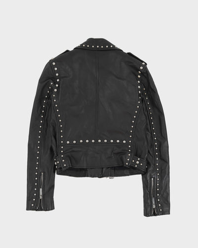 Michael Kors Black Biker Leather Jacket - S