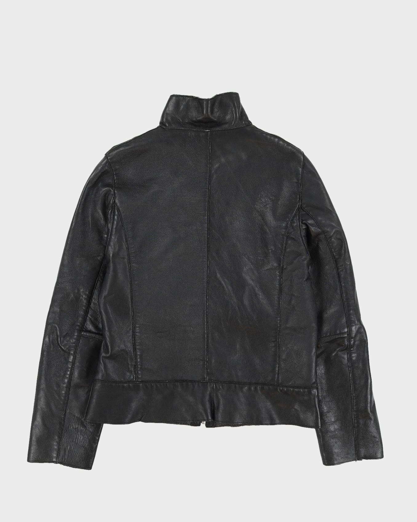 Y2K 00s Wilson Maxima Black Leather Jacket - M