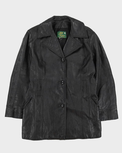 Vintage 70s Series 500 Genuine Leather Black Leather Jacket - M