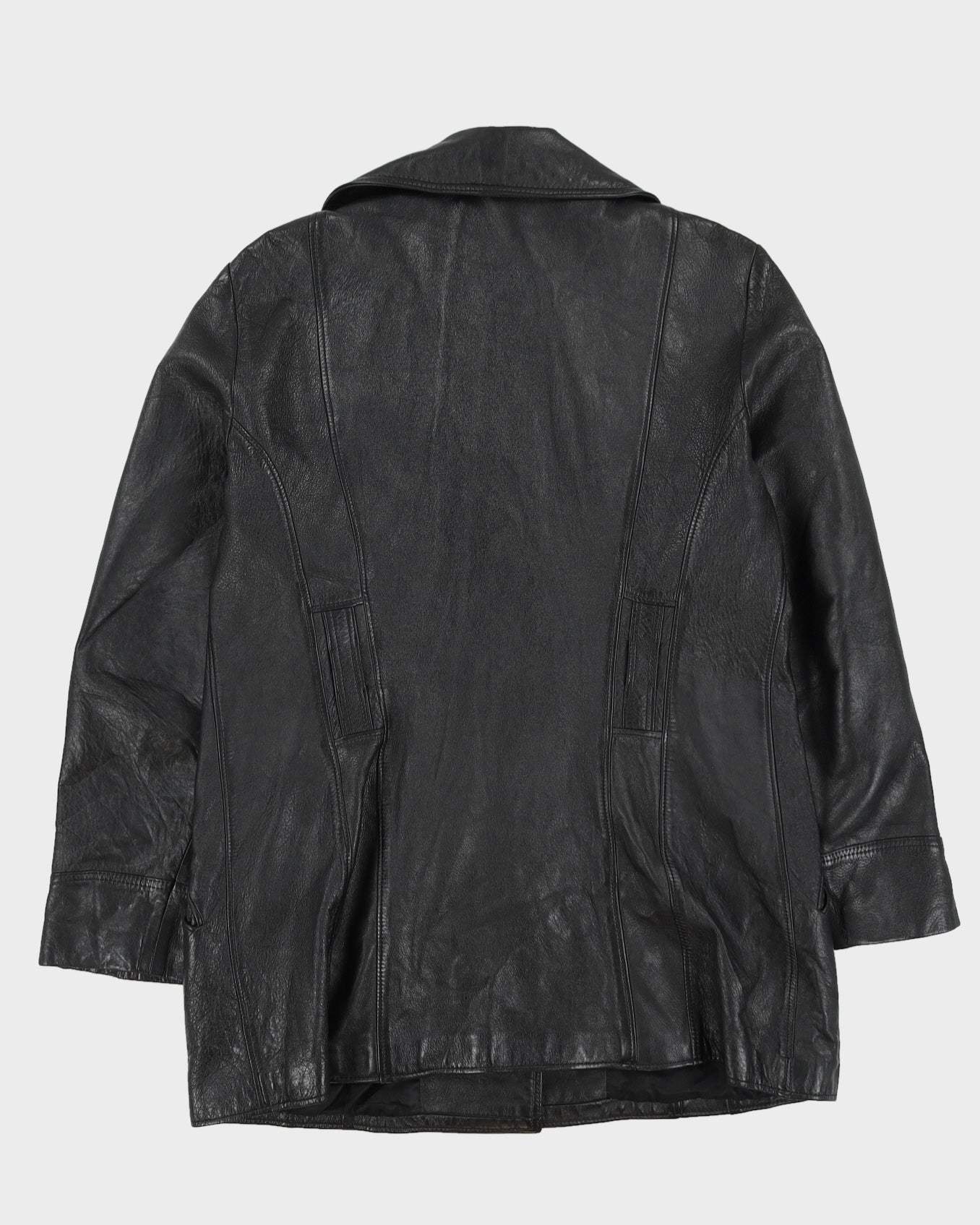 Vintage 70s Series 500 Genuine Leather Black Leather Jacket - M