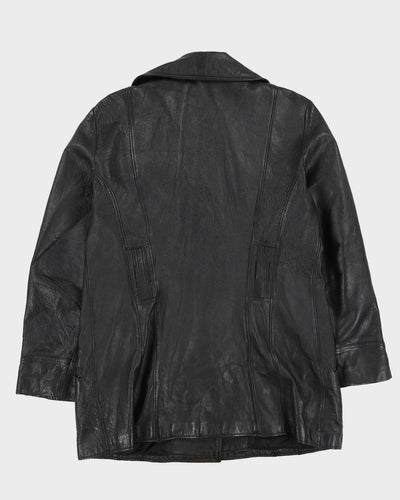 Vintage 70s Series 500 Genuine Leather Black Leather Jacket - M
