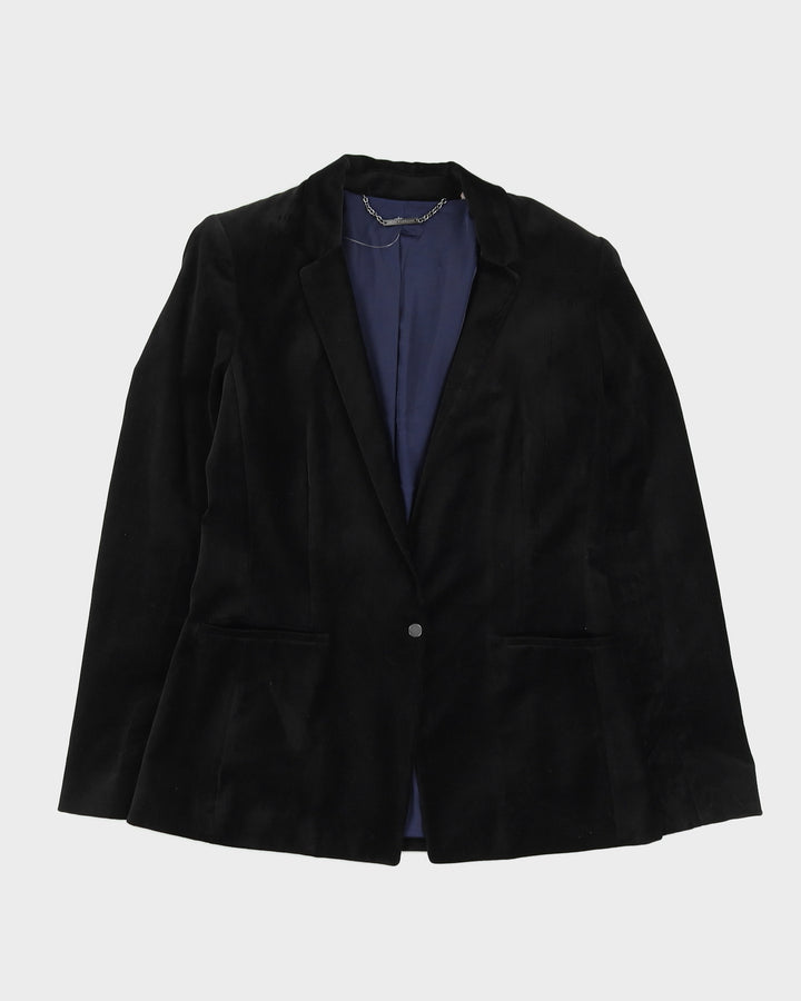 Elie Tahari Black Velvet Blazer Jacket - S