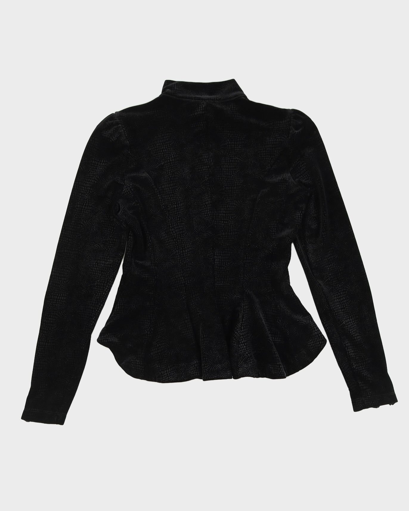 Betsey Johnson Black Velvet Jacket - S