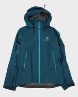 Arc'Teryx Blue Full-Zip Hooded Anorak Jacket - L