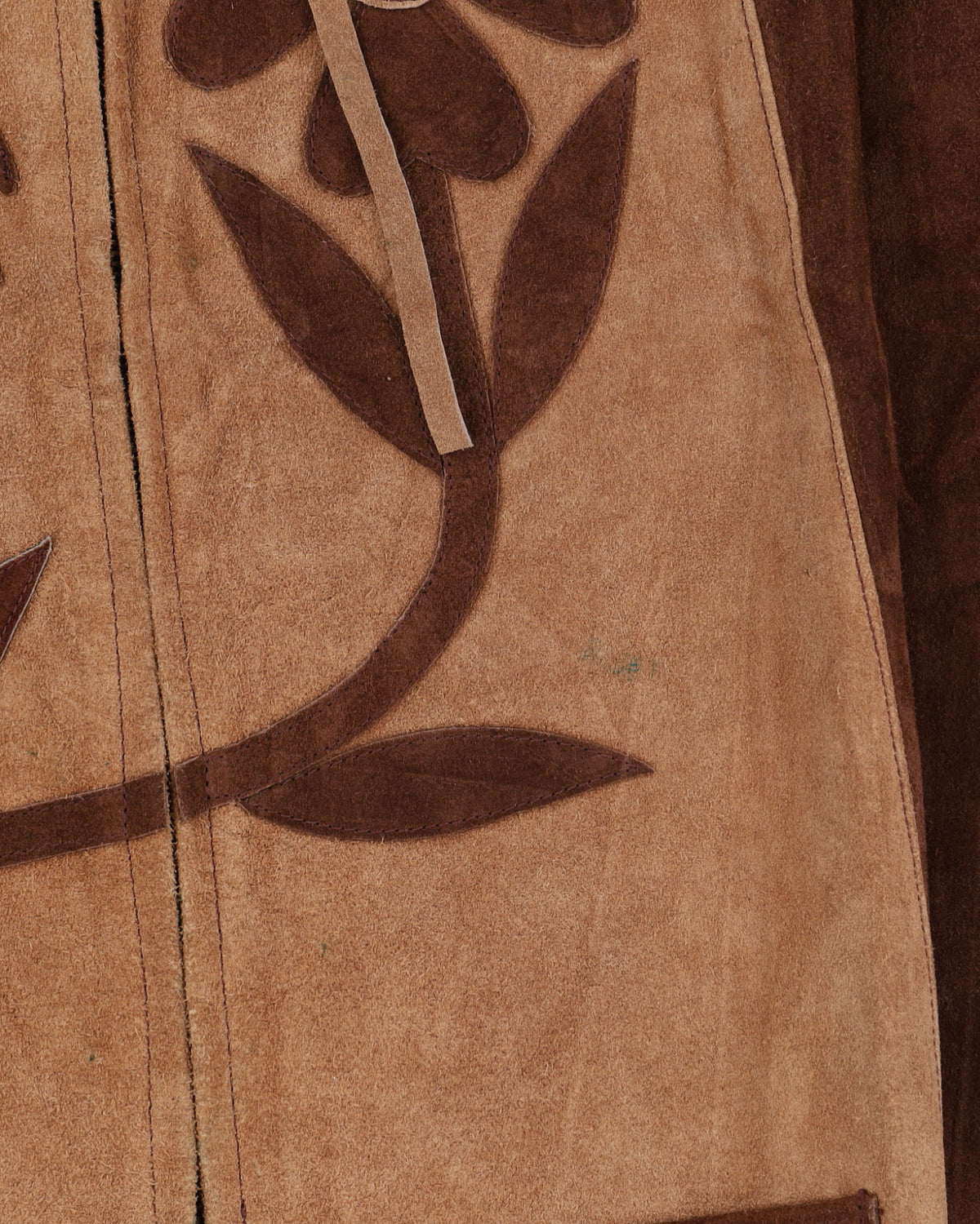 Vintage 1970s Brown Suede Cape - S / M