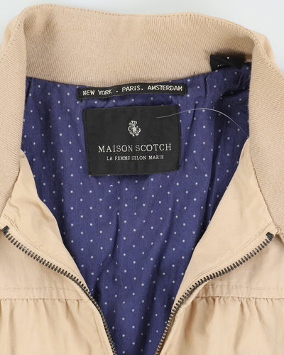 Maison Scotch Beige Harrington Jacket - S