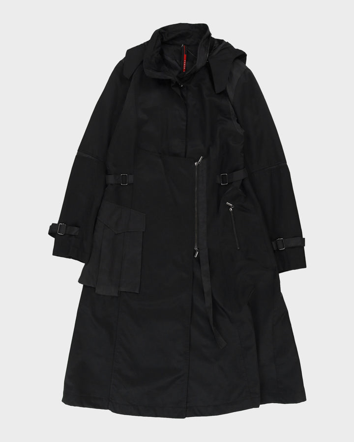 Ana Nonza Black Trenchcoat Rain Mac - XS