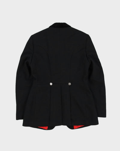 Black Equestrian Riding Blazer Jacket - S