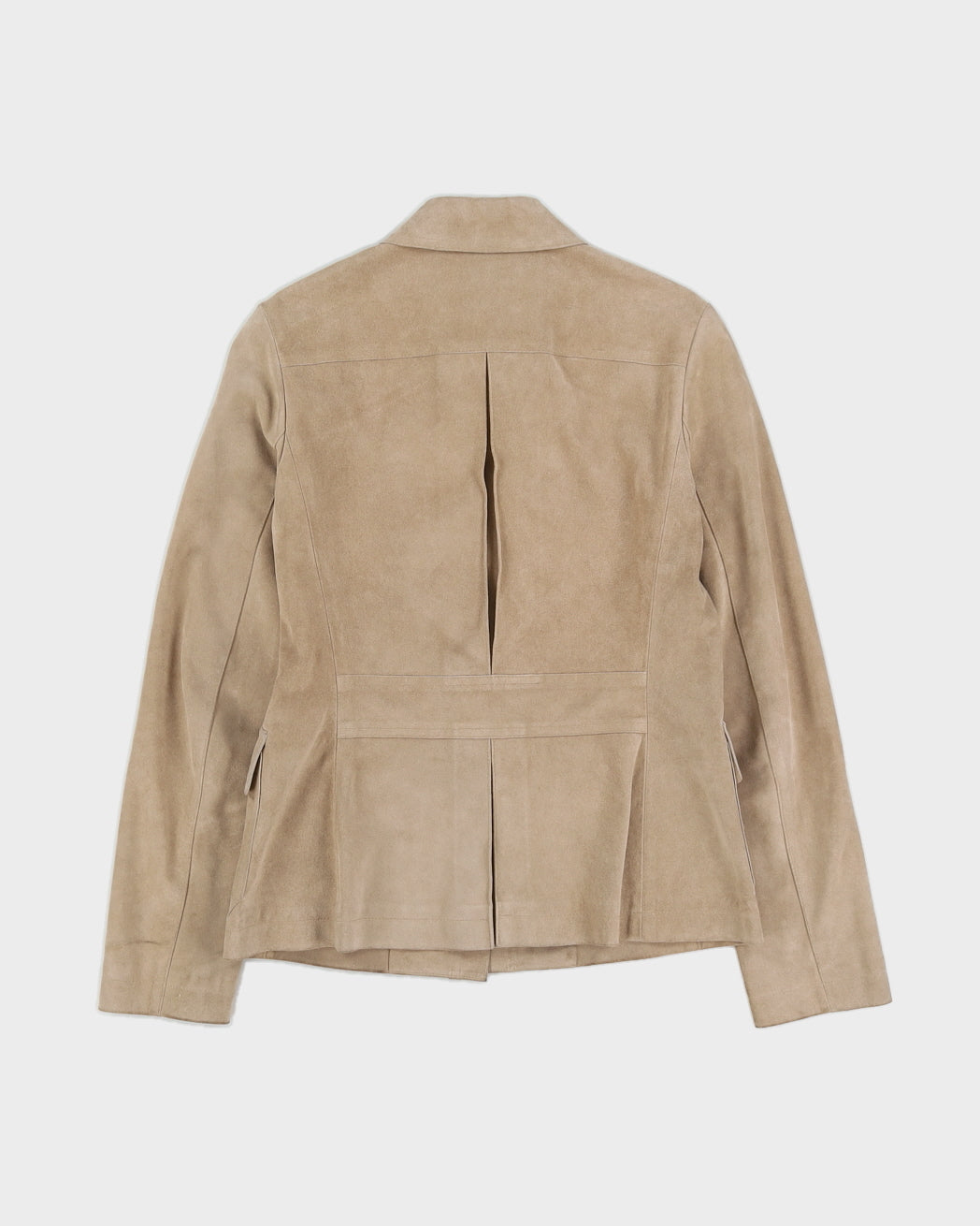 Theory Beige Suede Shirt Jacket - S