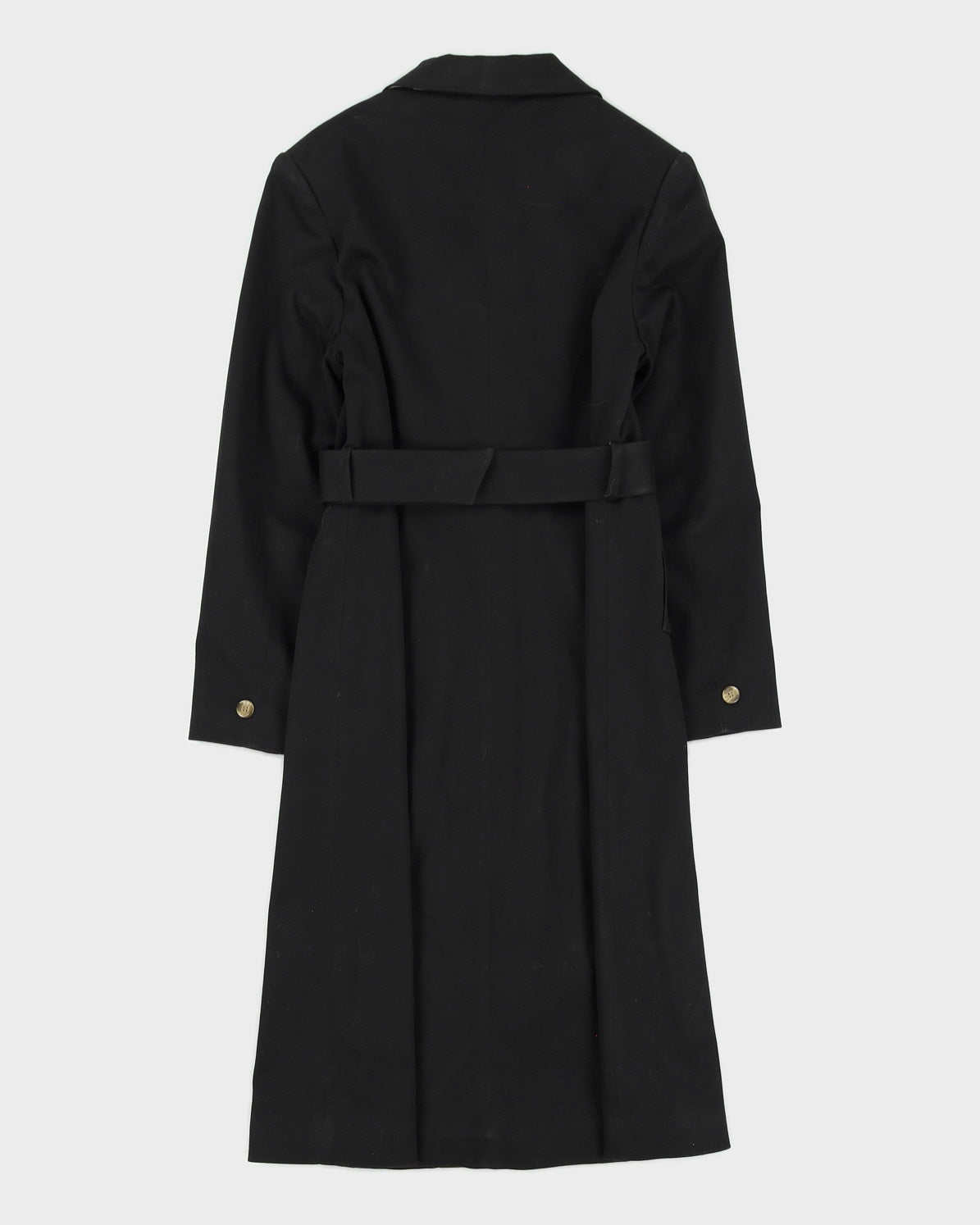 Burberry Black Trench Coat Mac - XS