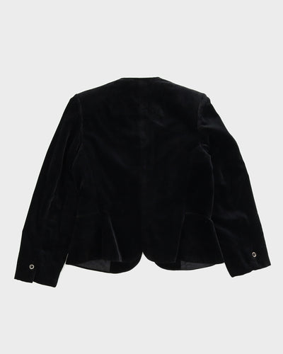 Mr Jax Black Velvet Jacket - S