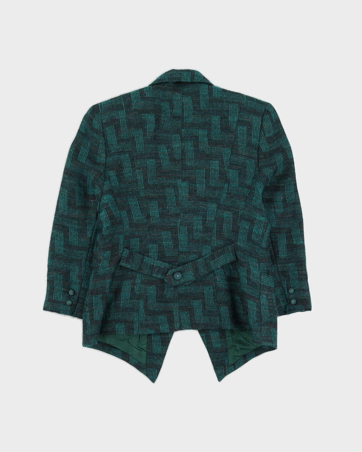 00s Green Blazer Jacket - S