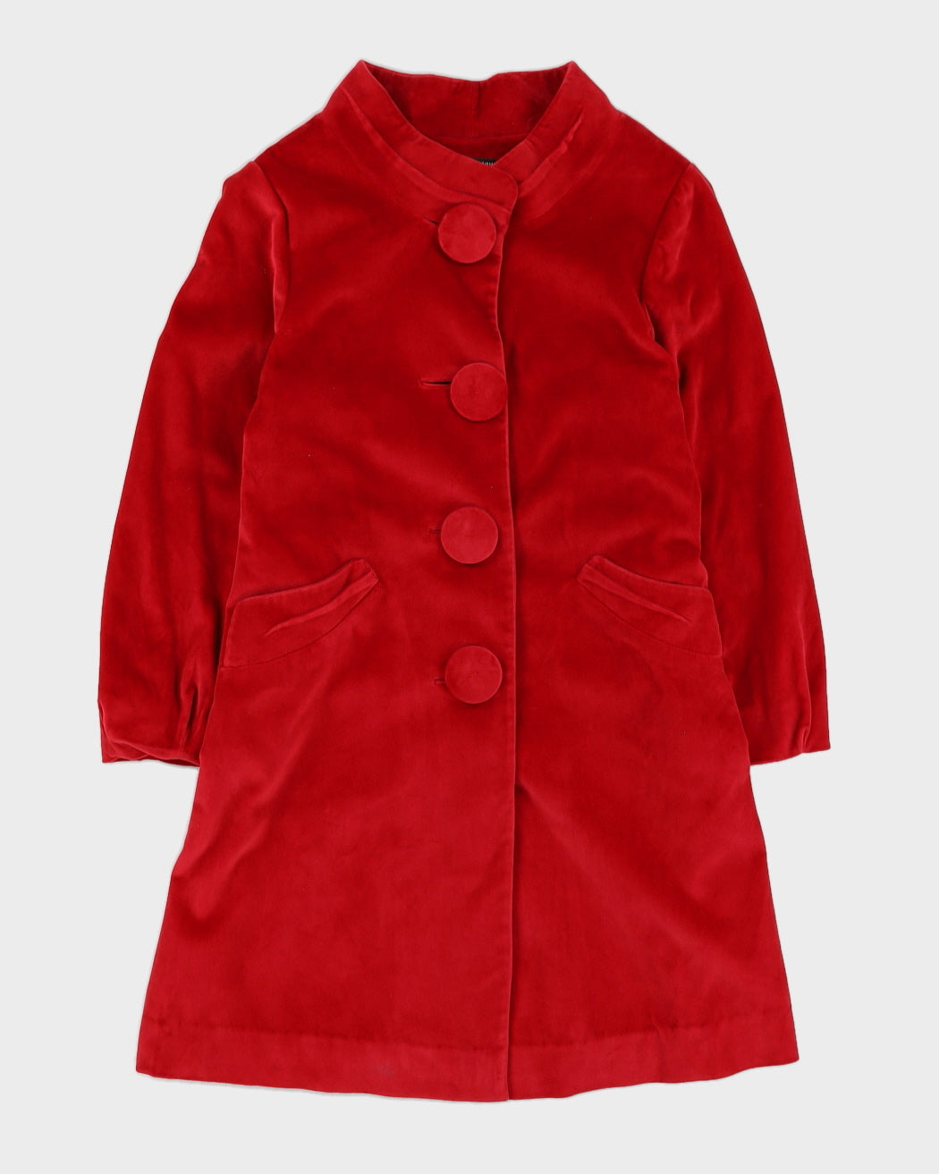 Red Velvet Short Coat - S