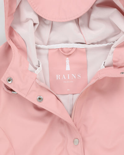 Rains Pink Waterproof Rain Jacket - M