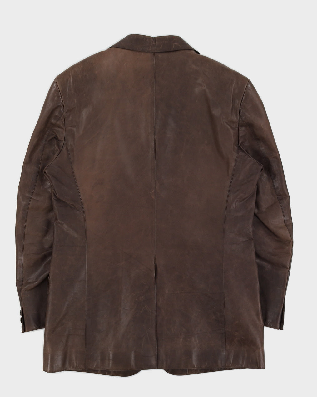 90s Bisonte Leather Blazer - M