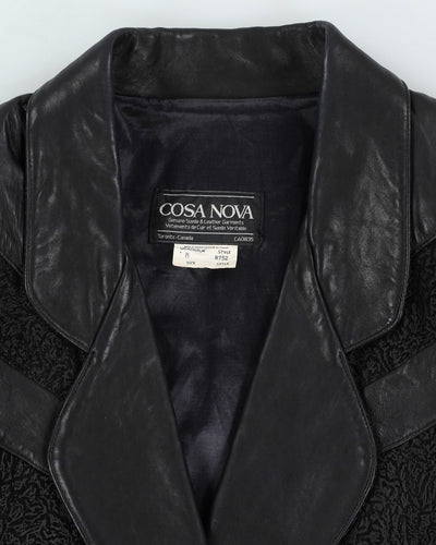 Vintage 80s Oversize Leather Jacket - M