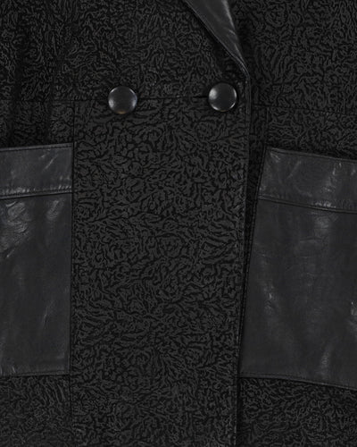 Vintage 80s Oversize Leather Jacket - M