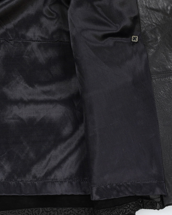 Vintage 80s Oversize Leather Jacket - M