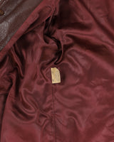 Vintage 70s Brown Leather Coat - L