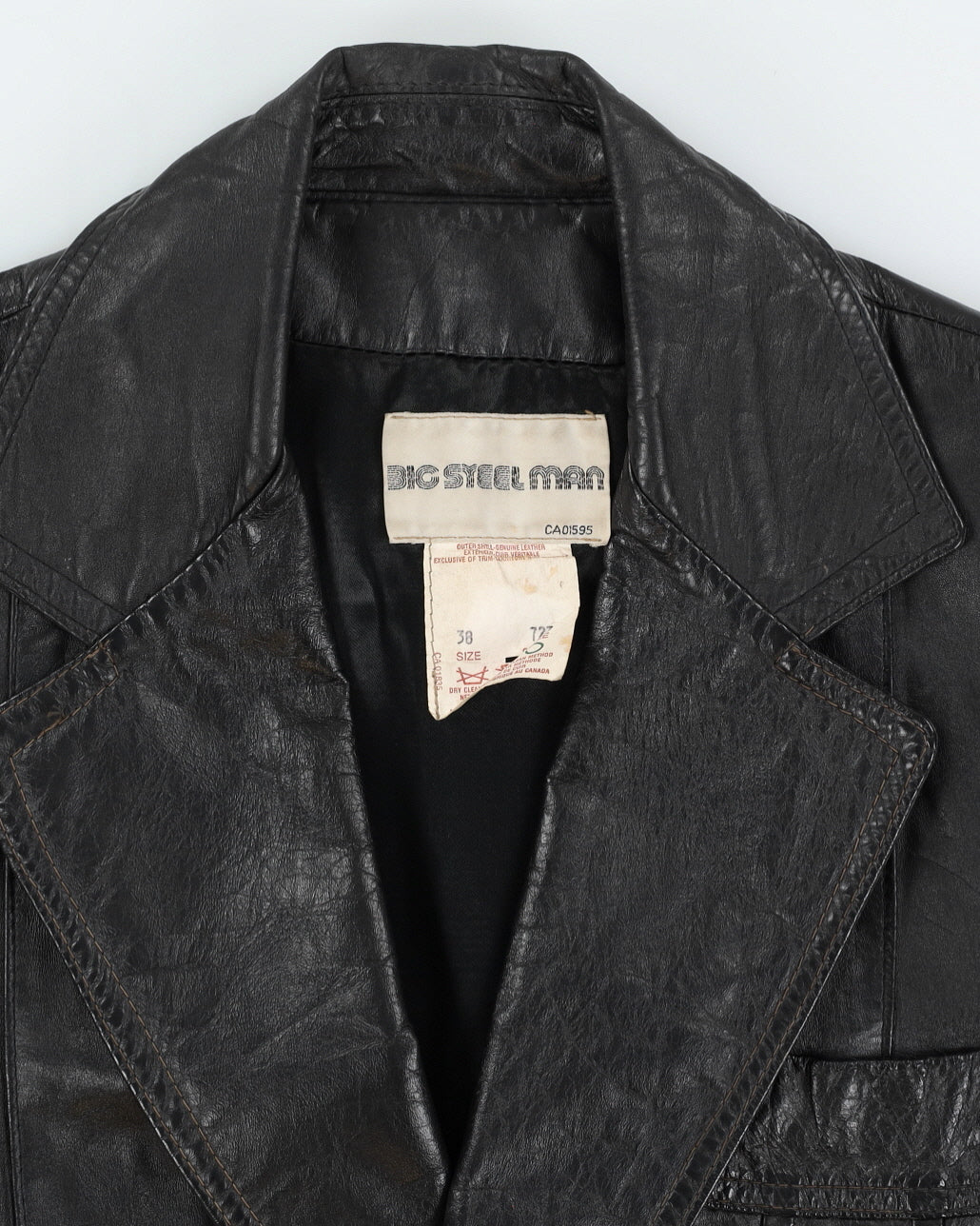 Vintage 80s Leather Jacket - M