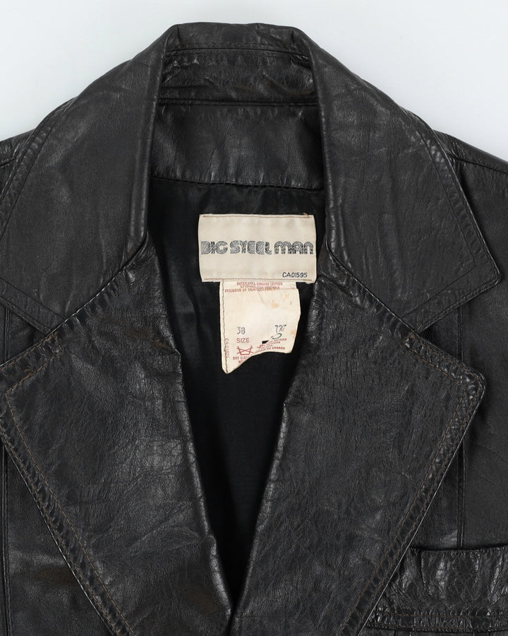Vintage 80s Leather Jacket - M