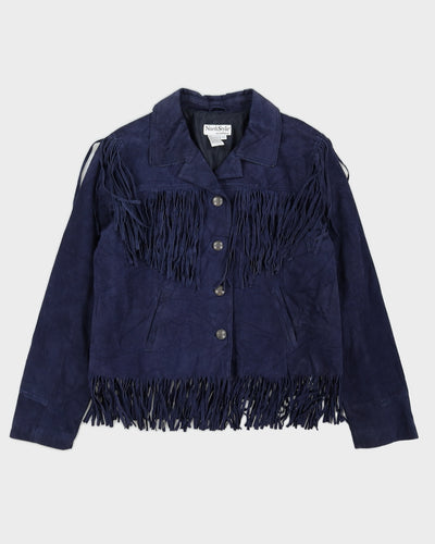 North Style Leather Tassel Jacket - L