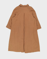 Vintage 80s Rue Grenelle Oversize Beige Coat - XXL
