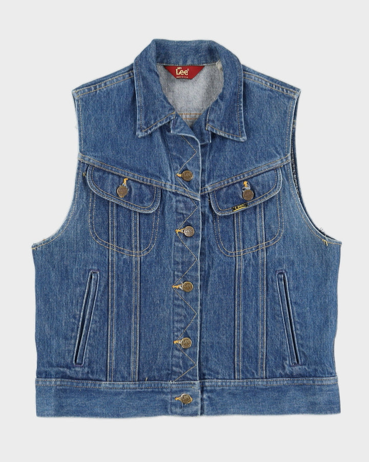 Vintage 80s Ms Lee Sleeveless Denim Vest - M