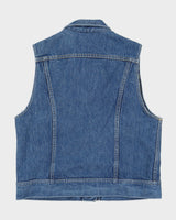 Vintage 80s Ms Lee Sleeveless Denim Vest - M