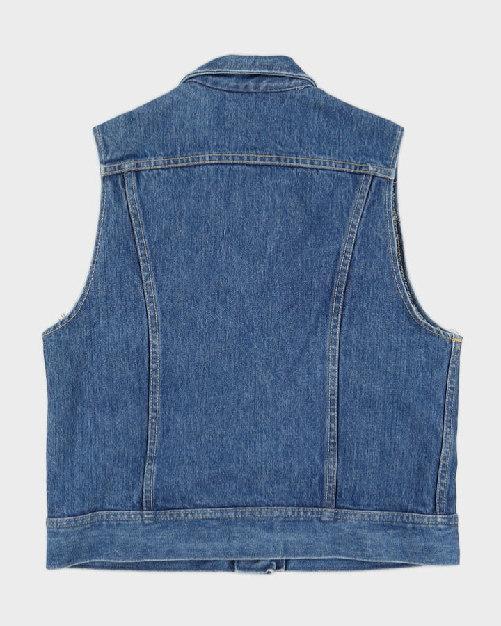Vintage 80s Ms Lee Sleeveless Denim Vest - M