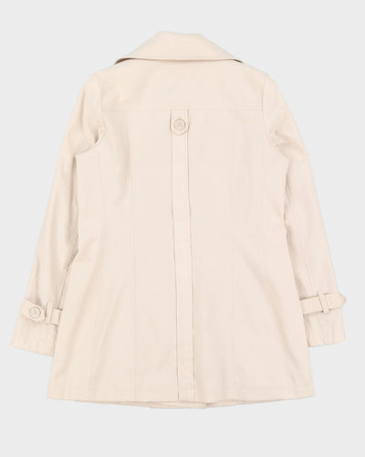DKNY Beige Short Mac Style Jacket - S