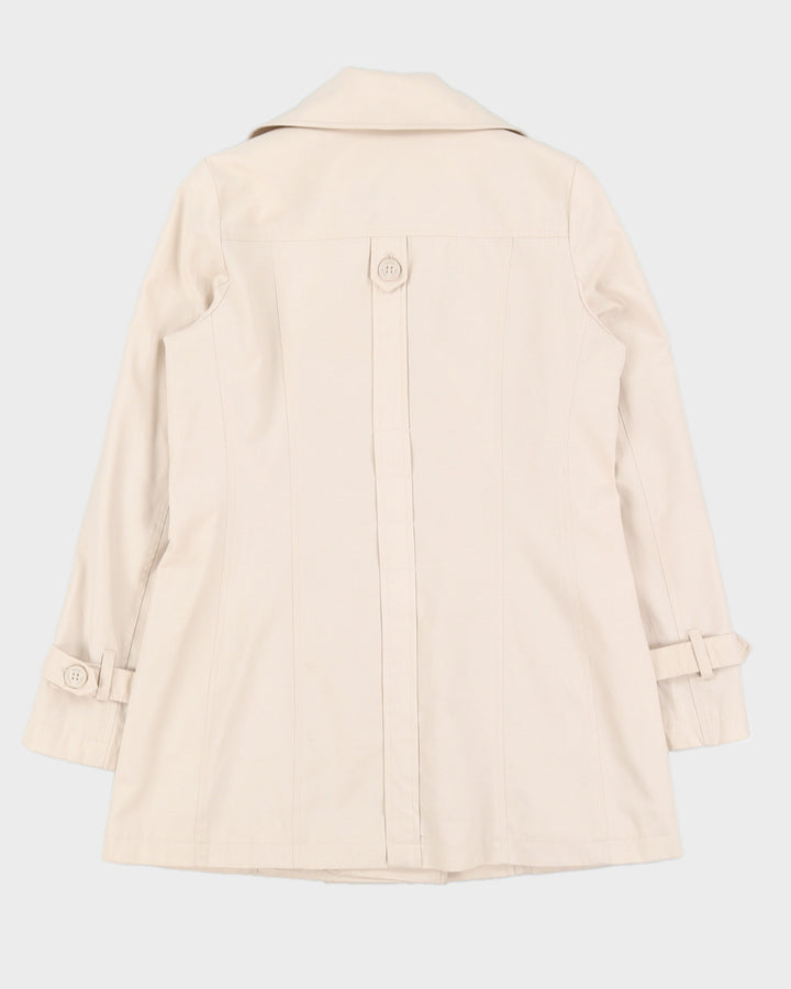 DKNY Beige Short Mac Style Jacket - S