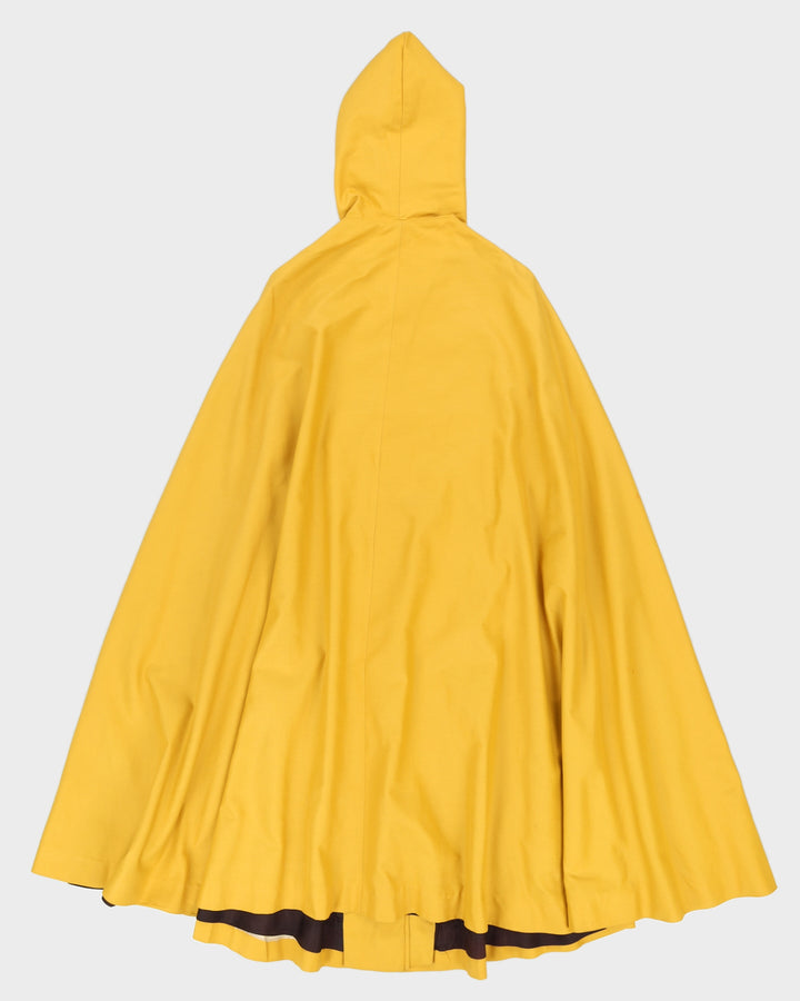 Vintage 1970s Yellow Cape - S / M