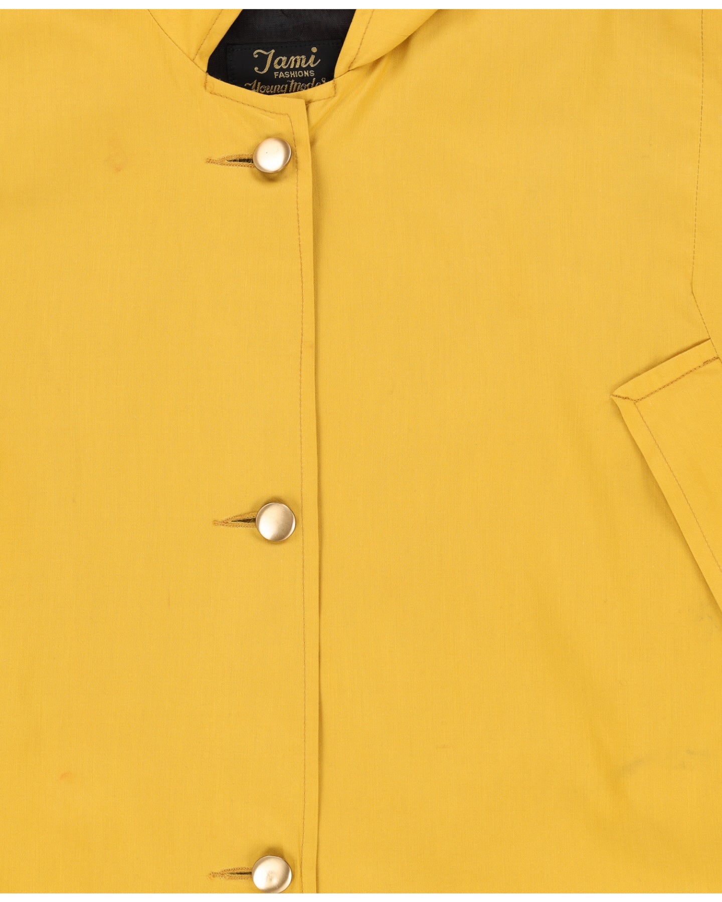 Vintage 1970s Yellow Cape - S / M