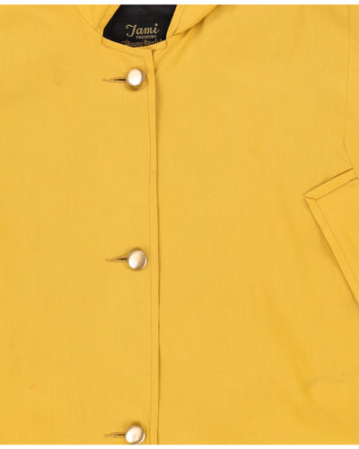 Vintage 1970s Yellow Cape - S / M