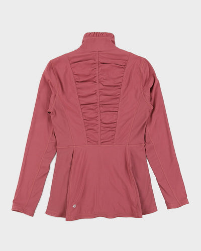 Lululemon Pink Ruched Running Jacket - S