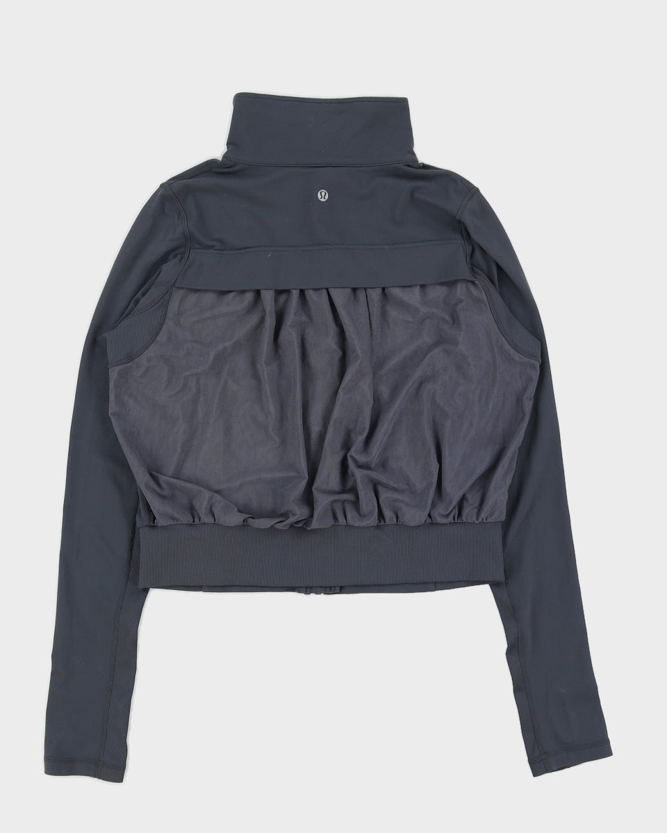 Lululemon Dark Grey Fitted Cropped Jacket - M