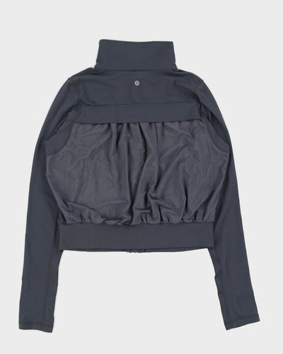 Lululemon Dark Grey Fitted Cropped Jacket - M