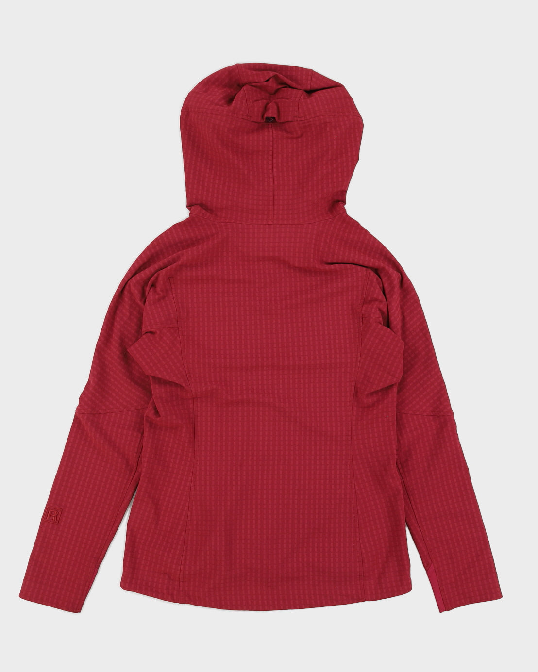Patagonia Maroon Fitted Zip Up Hooded Jacket - S