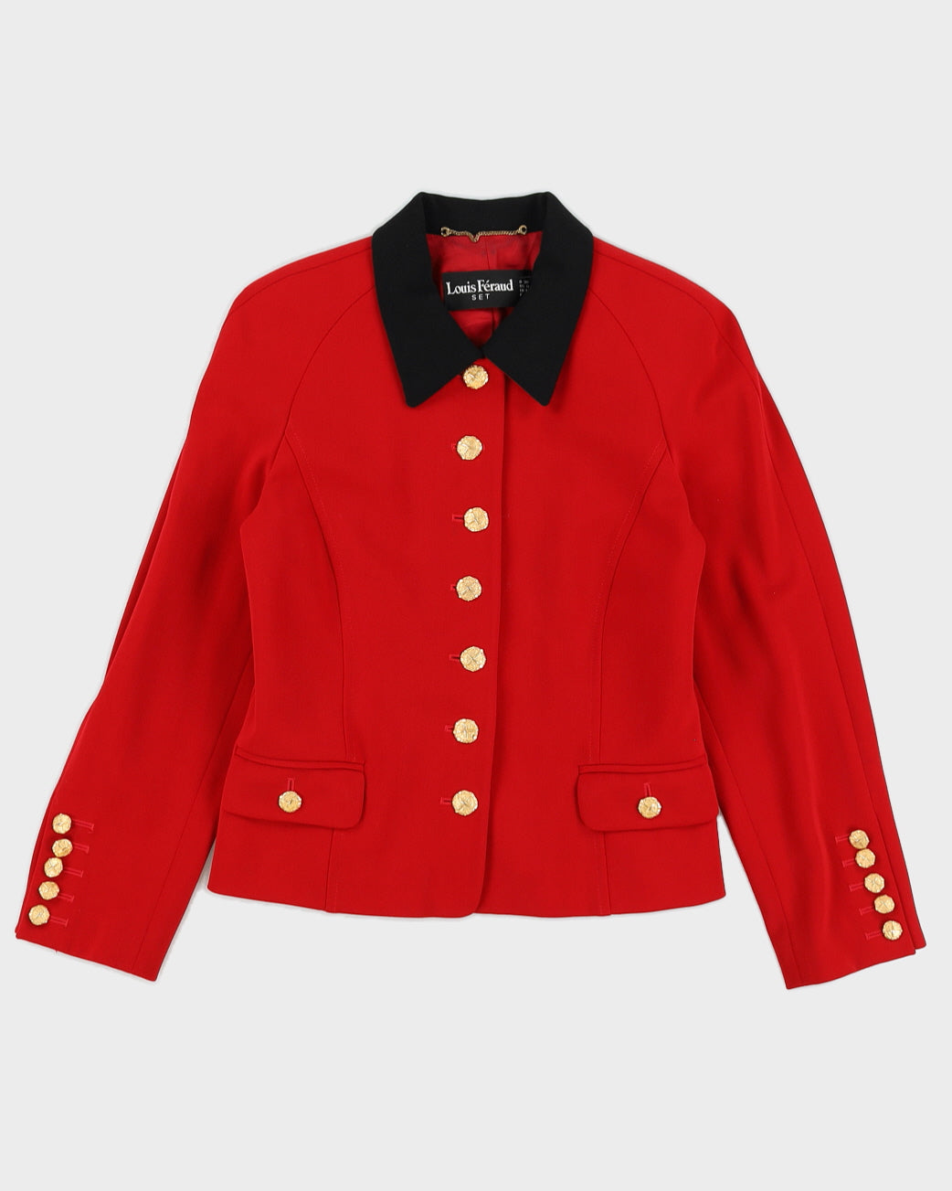 Louis Feraud Red Blazer Jacket - S