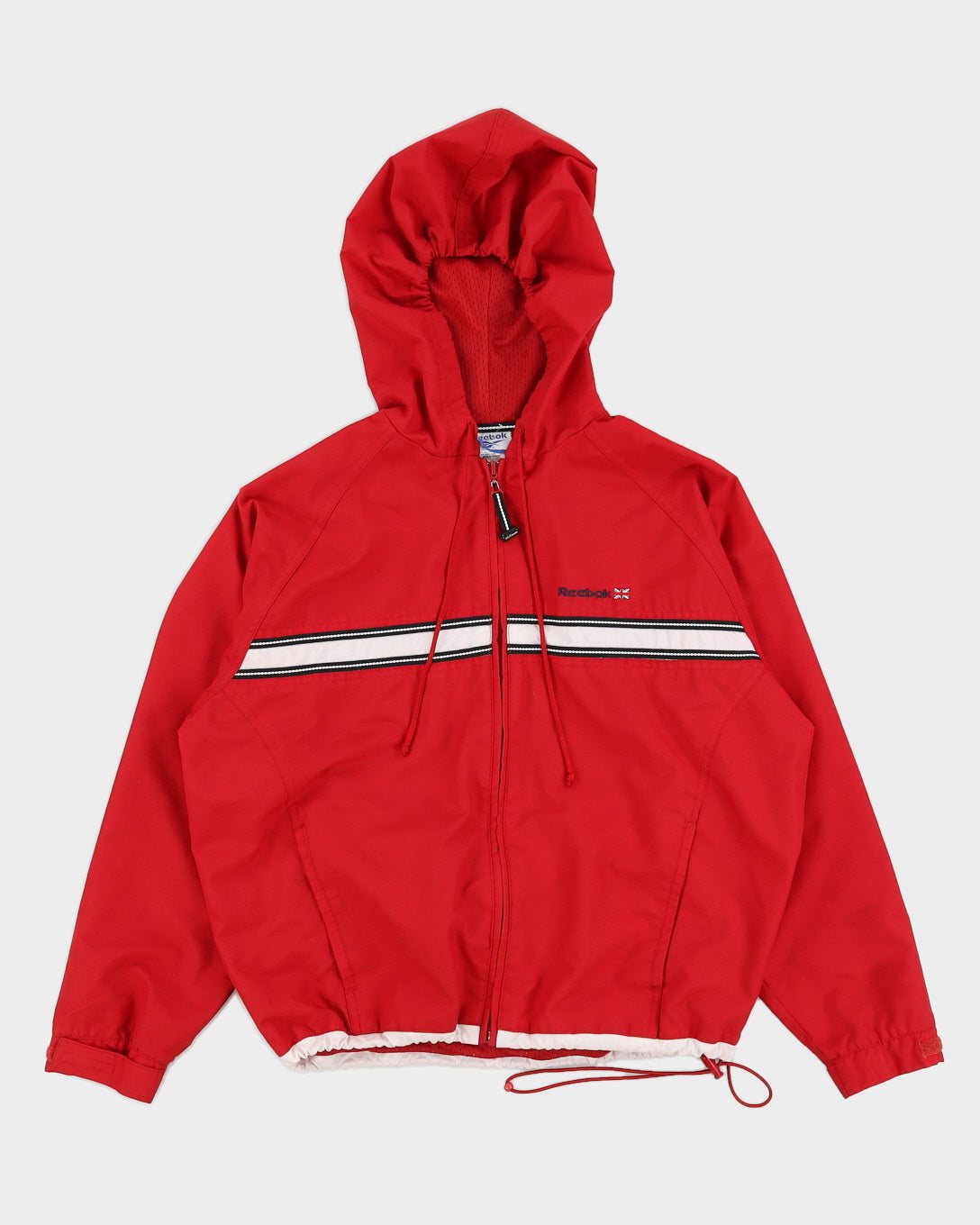 00s Y2K Reebok Red Track Jacket - L