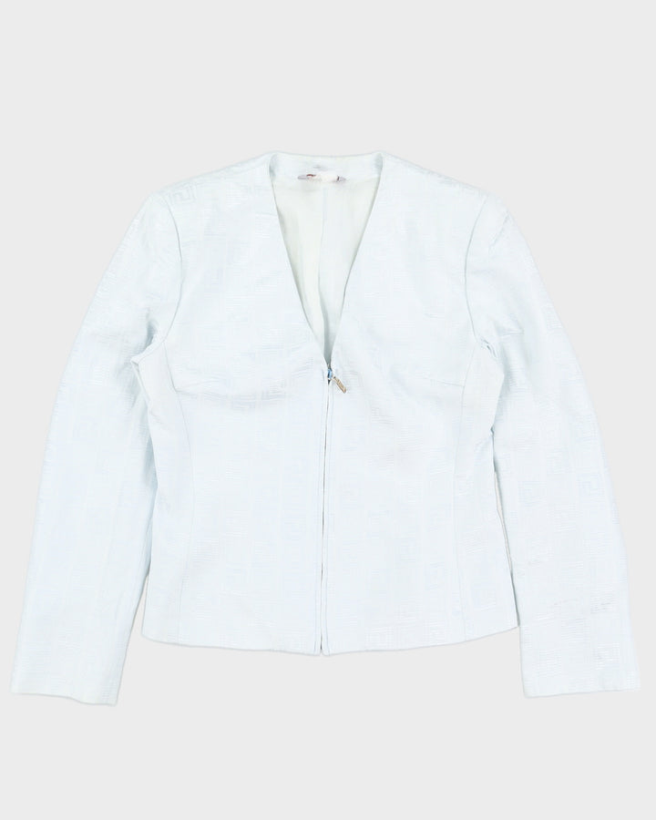 Vintage 90s Versace Collection Powder Blue Jacket - M