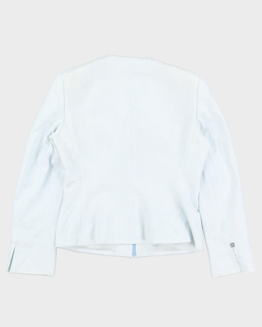 Vintage 90s Versace Collection Powder Blue Jacket - M